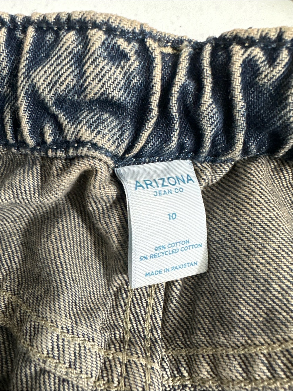 Arizona Jean Sz 10 Skater Jeans Highest Rise Slouchy Hip Thigh Carpenter Denim - Picture 8 of 12